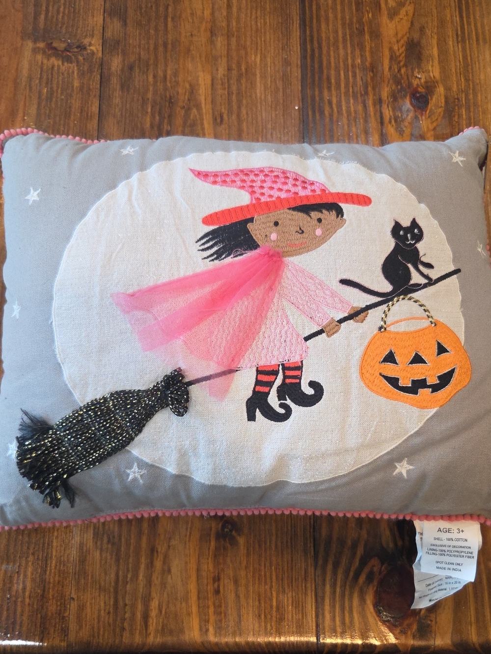NWT Halloween Witch Accent Pillow
